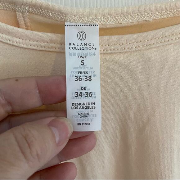 Balance Collection Boxy Crop Top Lightweight criss cross back NWT BLT4428A S - Picture 10 of 12